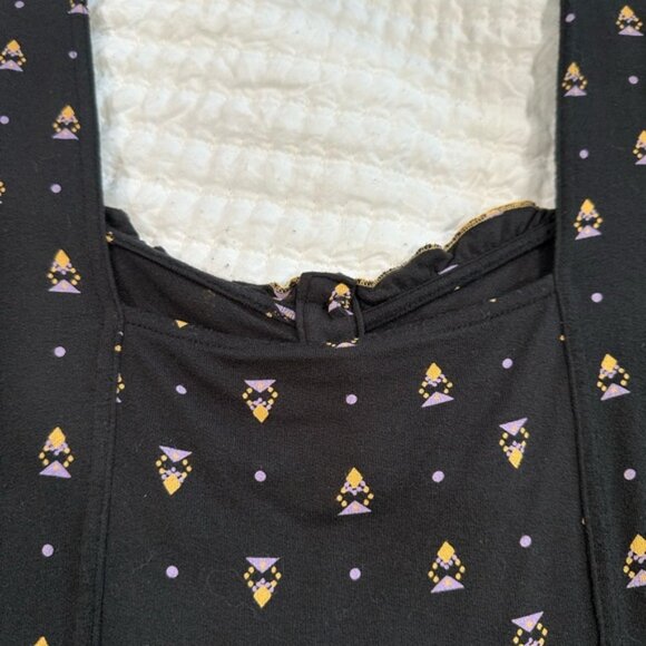 Black Floral Women's Top - Picture 4 of 5